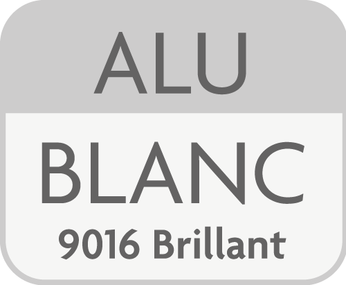 Picto Alu Blanc 9016 Brillant