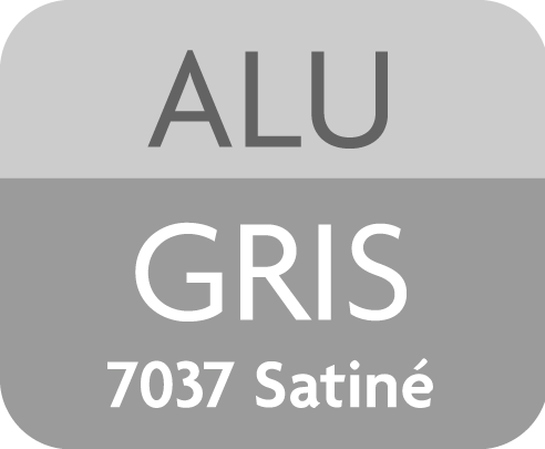 Picto Alu Gris 7037 Satiné