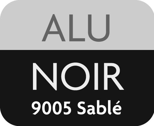 Picto Alu Noir 9005 Sablé